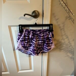 Kids Purple Tie-Dye Athletic Shorts Size Youth Medium